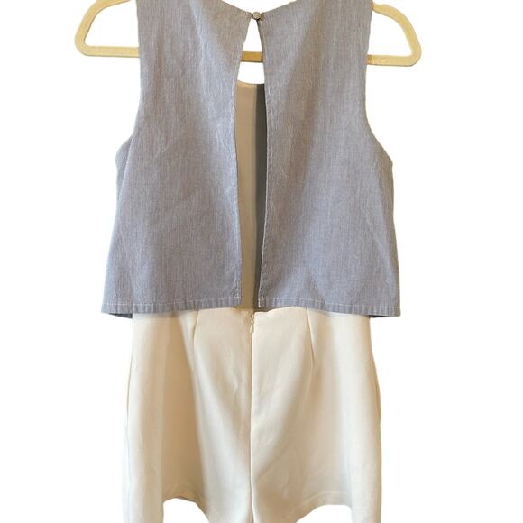 BCBGeneration Romper Womens Size 4 One Piece Short Nautical Classic Old Money - Picture 2 of 14